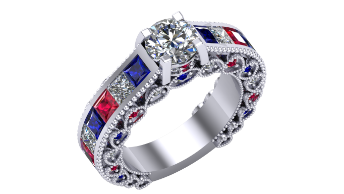 Harley quinn wedding ring on sale set