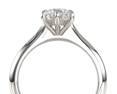 6-claw diamond engagement ring setting