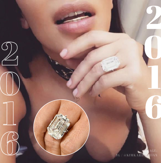 Kim Kardashian's engagement ring designed by Kanye West | Daily Mail Online