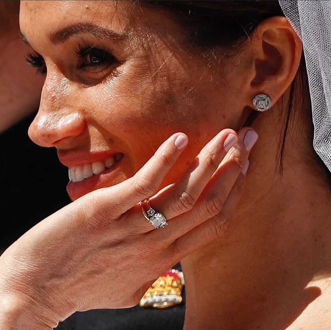 Meghan Markle seen wearing £140k engagement ring for first time in 9 months  as reason behind its disappearance revealed | The Sun
