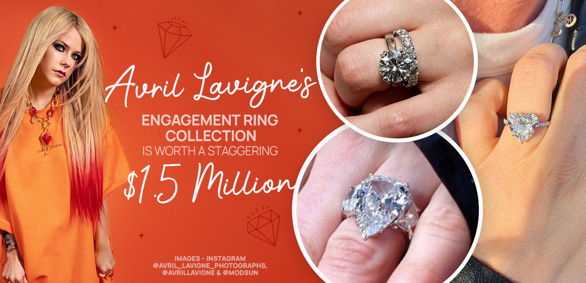 Avril lavigne on sale engagement ring