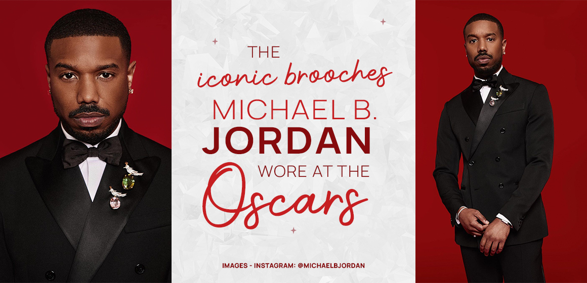Hollywood Royalty: Michael B. Jordan's Iconic Tiffany Brooches at the Oscars