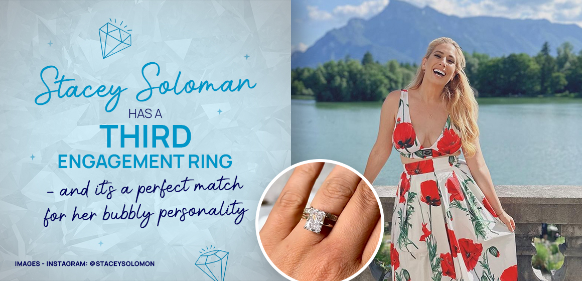 Stacey Solomon shows off fake third engagement ring after fears